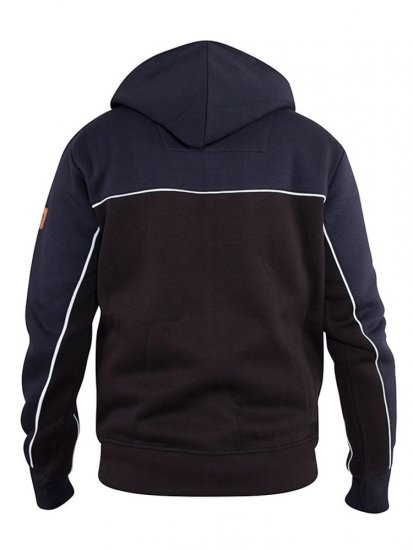 D555 Vincent Full Zip Hoody With Chest And Sleeve Piping Detail - Sweaters & hoodies - Sweaters & Hoodies Grote Maten Heren