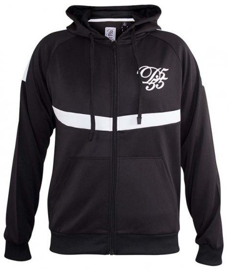 D555 Bristol Couture Zip Through Hoody Black - Sweaters & hoodies - Sweaters & Hoodies Grote Maten Heren