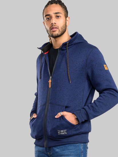 D555 Callington Hoodie With Sherpa Lining - Sweaters & hoodies - Sweaters & Hoodies Grote Maten Heren