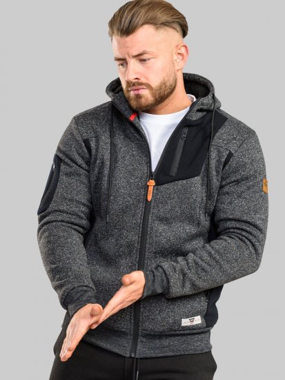 D555 Crofton Hoodie With Sherpa Lining - Sweaters & hoodies - Sweaters & Hoodies Grote Maten Heren