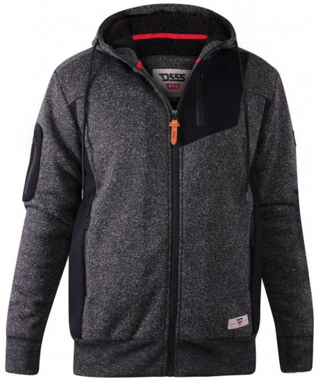 D555 Crofton Hoodie With Sherpa Lining - Sweaters & hoodies - Sweaters & Hoodies Grote Maten Heren