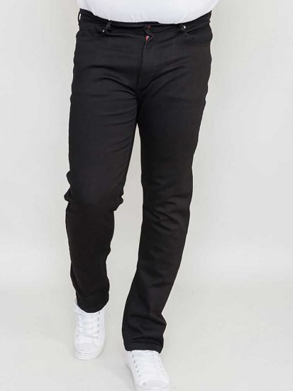 Duke Balfour Relaxed Comfort Fit Stretch Jeans With Elasticated Waist Black - Jeans & broeken - Jeans & Broeken Grote Maten Heren