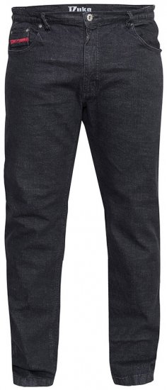Duke Balfour Relaxed Comfort Fit Stretch Jeans With Elasticated Waist Black - Jeans & broeken - Jeans & Broeken Grote Maten Heren