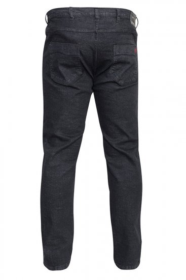 Duke Balfour Relaxed Comfort Fit Stretch Jeans With Elasticated Waist Black - Jeans & broeken - Jeans & Broeken Grote Maten Heren