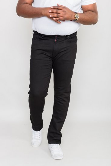 Duke Balfour Relaxed Comfort Fit Stretch Jeans With Elasticated Waist Black - Jeans & broeken - Jeans & Broeken Grote Maten Heren