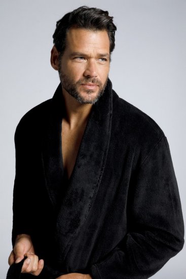 JP1880 Bathrobe with Spacious Patch Pockets Black - Ondergoed & zwem - Grote Maten Ondergoed Heren