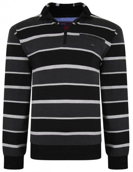 Kam Jeans 7022 Striped Sweater - Sweaters & hoodies - Sweaters & Hoodies Grote Maten Heren