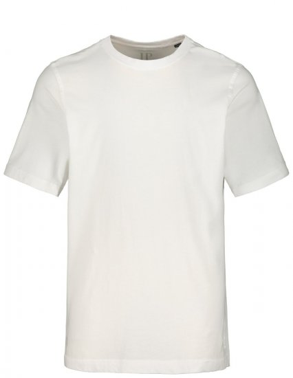JP1880 702558 T-shirt met ronde hals Wit - T-shirts - Grote Maten T-shirts Heren