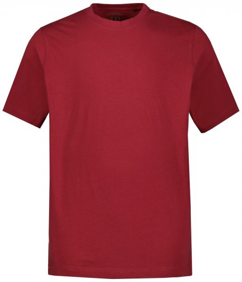 JP1880 702558 T-shirt met ronde hals Donkerrood - T-shirts - Grote Maten T-shirts Heren