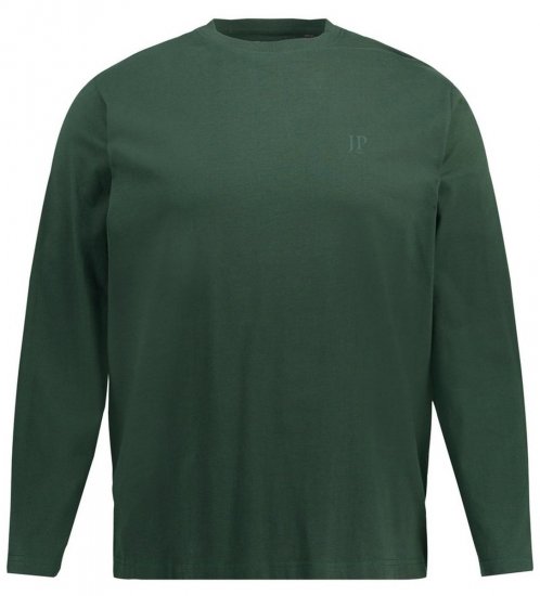 JP1880 Long Sleeve OEKO-TEX T-shirt Green - T-shirts - Grote Maten T-shirts Heren