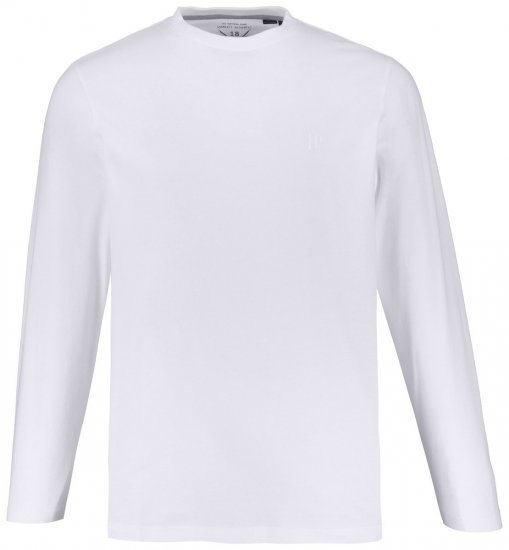 JP1880 702559 T-shirt met lange mouwen Wit - T-shirts - Grote Maten T-shirts Heren