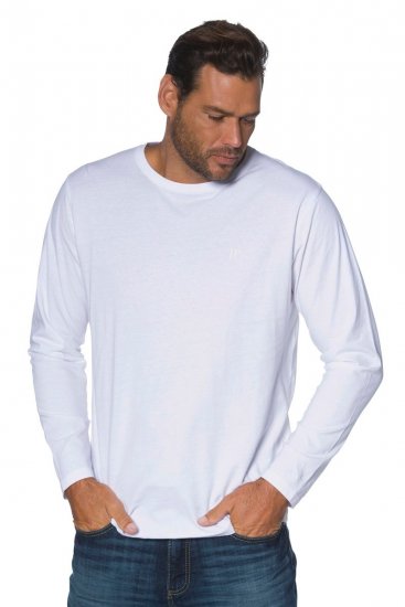 JP1880 702559 T-shirt met lange mouwen Wit - T-shirts - Grote Maten T-shirts Heren
