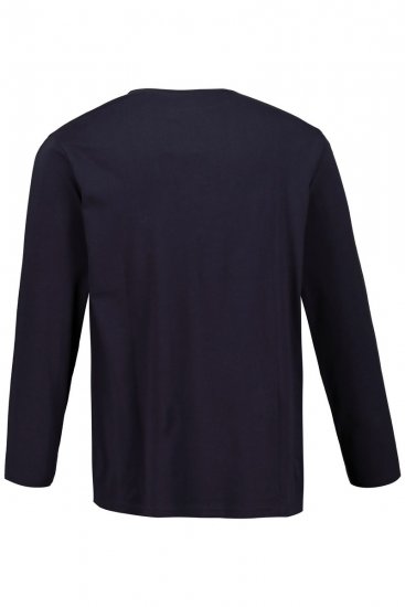 JP1880 702559 T-shirt met lange mouwen Donkerblauw - T-shirts - Grote Maten T-shirts Heren
