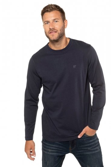 JP1880 702559 T-shirt met lange mouwen Donkerblauw - T-shirts - Grote Maten T-shirts Heren