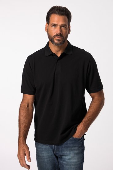 JP1880 702560 Katoenen piqué poloshirt Zwart - Polo shirts - Grote Maten Poloshirts Heren