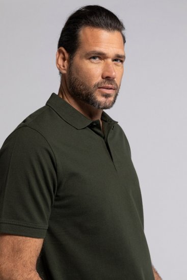 JP1880 702560 Poloshirt Donkerolijf - Polo shirts - Grote Maten Poloshirts Heren