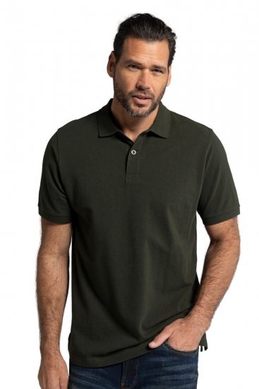 JP1880 702560 Poloshirt Donkerolijf - Polo shirts - Grote Maten Poloshirts Heren