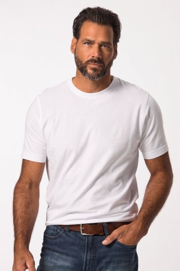 JP1880 702637 T-shirt met ronde hals 2-pack Wit - T-shirts - Grote Maten T-shirts Heren
