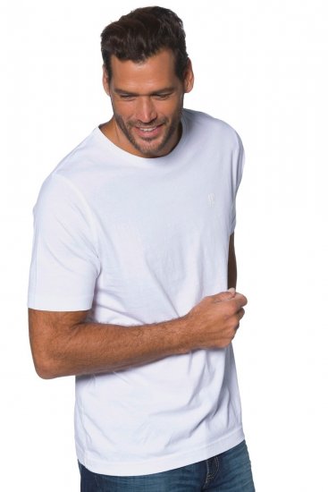 JP1880 702637 T-shirt met ronde hals 2-pack Wit - T-shirts - Grote Maten T-shirts Heren