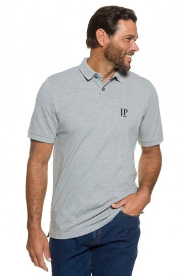 JP1880 704317 Poloshirt 2-pack Donkerblauw/Grijs gemêleerd - Polo shirts - Grote Maten Poloshirts Heren