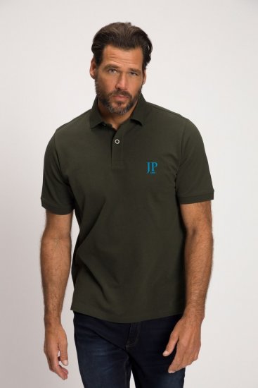 JP1880 704317 Poloshirt 2-pack Turkooisblauw/Olijfgroen - Polo shirts - Grote Maten Poloshirts Heren
