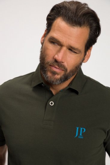 JP1880 704317 Poloshirt 2-pack Turkooisblauw/Olijfgroen - Polo shirts - Grote Maten Poloshirts Heren