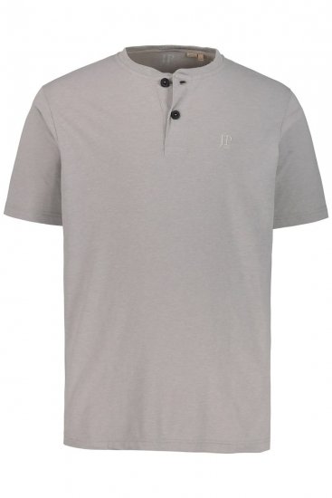 JP1880 708420 Henley T-shirt 2-pack Grijs gemêleerd - T-shirts - Grote Maten T-shirts Heren