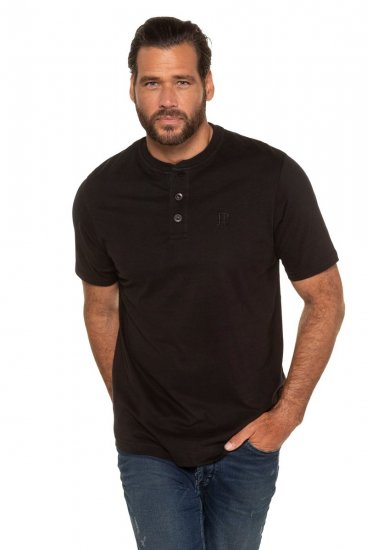 JP1880 708420 Henley T-shirt 2-pack Zwart - T-shirts - Grote Maten T-shirts Heren