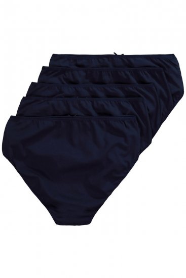 Ulla Popken 710201 Slips 5-pack Donkerblauw - Slips - 