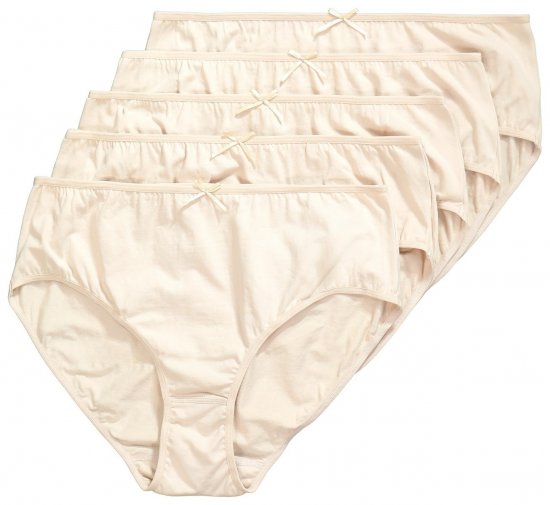 Ulla Popken 710201 Slips 5-pack Beige - Slips - 