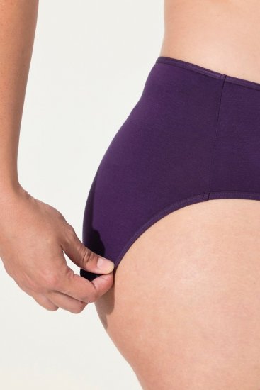 Ulla Popken 710201 Slips 5-pack Aubergine - Slips - 