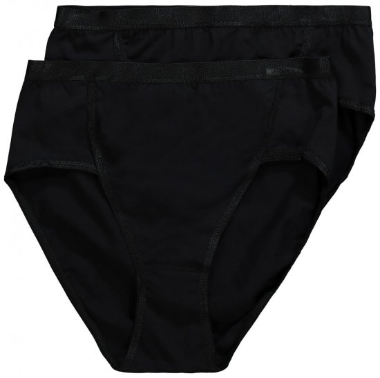 Ulla Popken 711214 Slips 2-pack Zwart - Slips - 