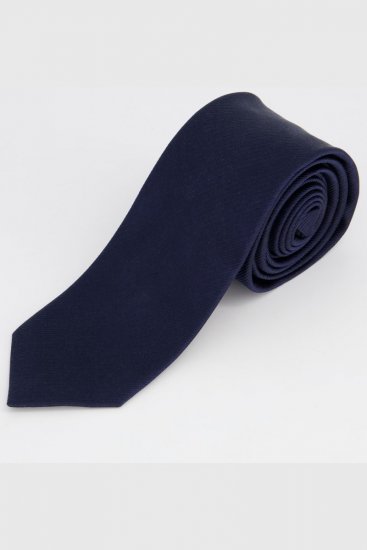 JP1880 711267 Zijden stropdas extra lang Donkerblauw - Stropdassen en vlinderdassen - 