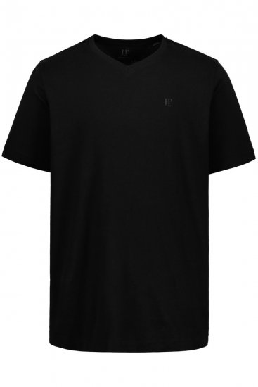 JP1880 711318 T-shirt met V-hals 2-pack Zwart - T-shirts - Grote Maten T-shirts Heren