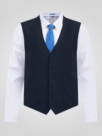 D555 Ted Gilet Navyblauw - Pakken - Grote Maten Kostuum Heren