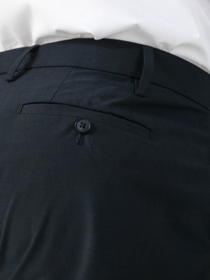 D555 Ted 4 Way Stretch Tailored Trouser Navyblauw - Pakken - Grote Maten Kostuum Heren