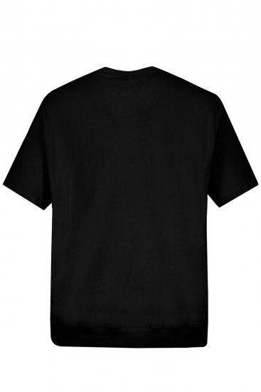 JP1880 712616 T-shirt met buikpasvorm Zwart - T-shirts - Grote Maten T-shirts Heren