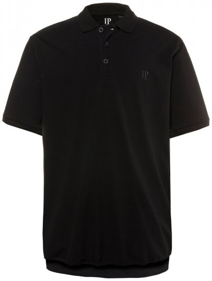 JP1880 712617 Poloshirt met buikpasvorm Zwart - Polo shirts - Grote Maten Poloshirts Heren