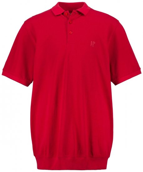 JP1880 712617 Poloshirt met buikpasvorm Chilirood - Polo shirts - Grote Maten Poloshirts Heren