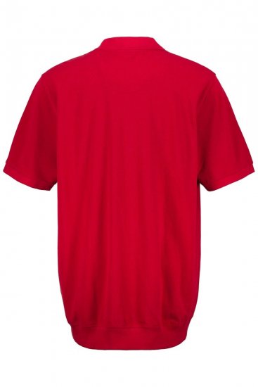 JP1880 712617 Poloshirt met buikpasvorm Chilirood - Polo shirts - Grote Maten Poloshirts Heren