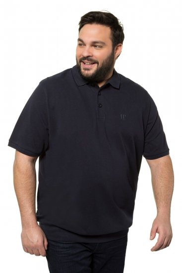 JP1880 712617 Poloshirt met buikpasvorm Donkerblauw - Polo shirts - Grote Maten Poloshirts Heren