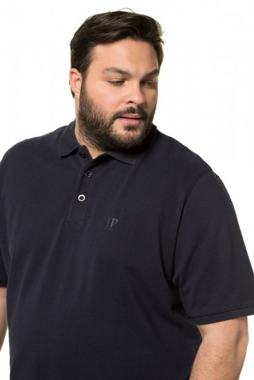 JP1880 712617 Poloshirt met buikpasvorm Donkerblauw - Polo shirts - Grote Maten Poloshirts Heren