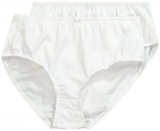Ulla Popken 712882 Slips 2-pack Wit - Slips - 