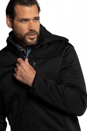 JP1880 Softshell Wind and Water Resistant Jacket Black TALL - TALL jassen - TALL jassen met extra lengte