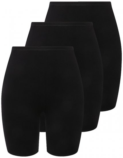 Ulla Popken 716595 Boxershorts 3-pack Zwart - Slips - 