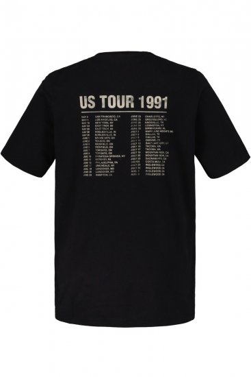 JP1880 Guns N’ Roses Skull Comfort Fit Band T-Shirt Black - T-shirts - Grote Maten T-shirts Heren