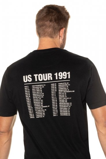JP1880 Guns N’ Roses Skull Comfort Fit Band T-Shirt Black - T-shirts - Grote Maten T-shirts Heren