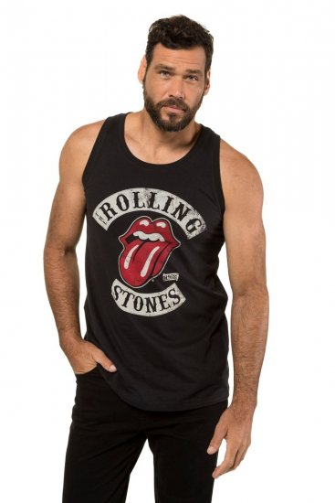 JP1880 Rolling Stones Graphic Band Tank Top Black - T-shirts - Grote Maten T-shirts Heren