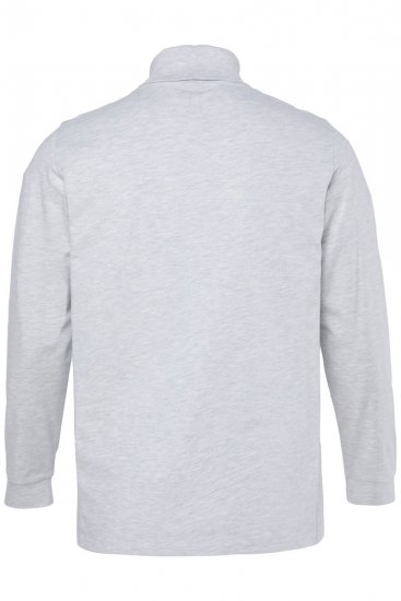 JP1880 723303 Shirt met col en lange mouwen Naturel gemêleerd TALL - TALL T-shirts - TALL T-Shirts Heren