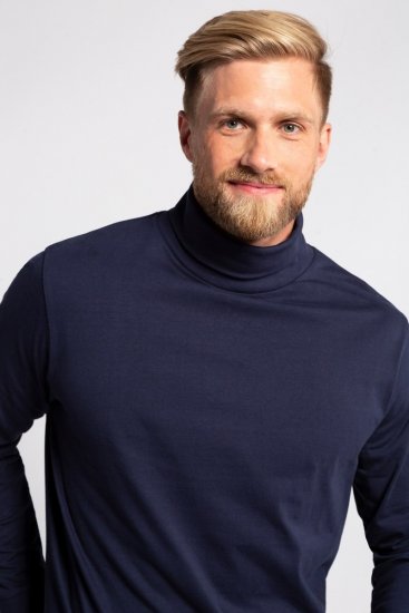 JP1880 723303 Coltrui met lange mouwen Donkerblauw - Sweaters & hoodies - Sweaters & Hoodies Grote Maten Heren